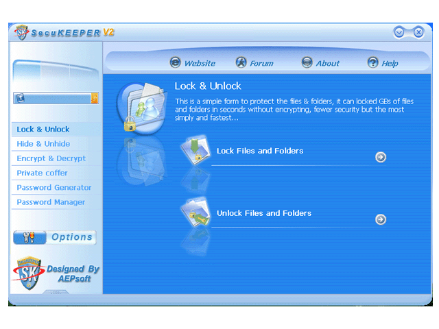 SecuKEEPER Screenshot